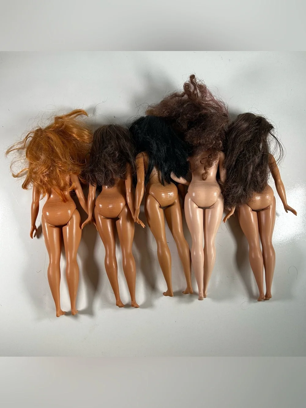 Barbie Doll Curvy Barbie Lot of 5 Dolls Nude